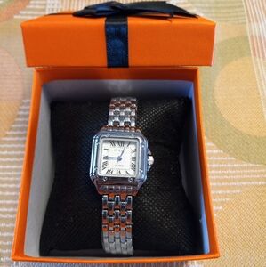 Grealy Silver Tone Bracelet Watch with Box
